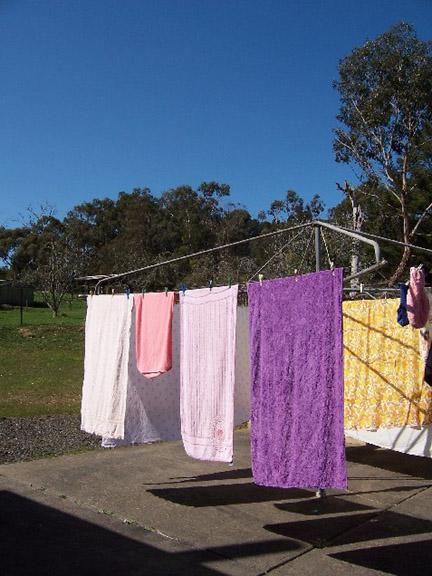 photo of washing outdoors