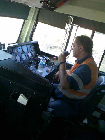 photo of train driver