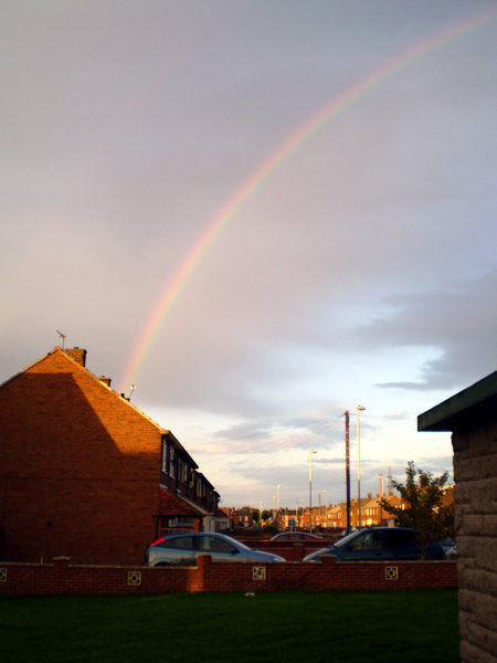 picture of rainbow in simonside south shields