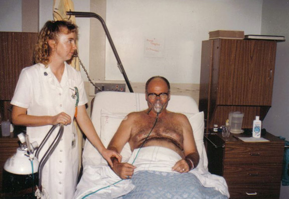 photo of Nurse & hospital patient