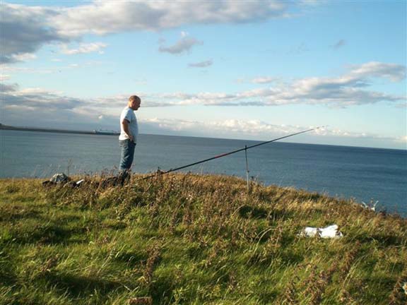 photo of a Fisherman on Marsden Leas