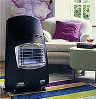 photo of blue flame heater