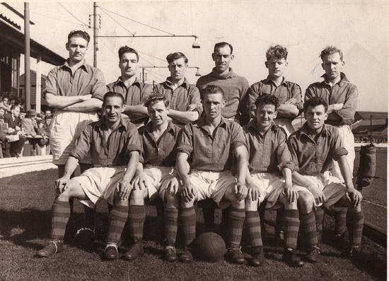 old photo of South Shields FC 1953