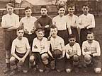 old sepia photograph of South Shields Boys Football Team