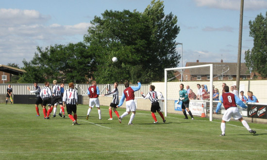 Brigg Town FC (the Zebras) v South Shields FC in the FA Cup