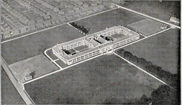 old aerial photo of Heaton School Newcastle