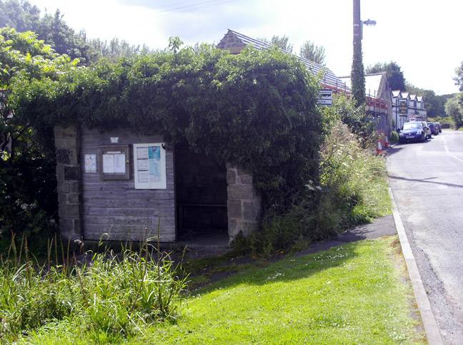 photo of old Bus Stop in Dunstan Village