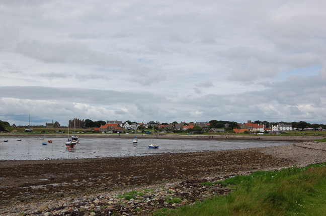 photograph of Lindisfarne Village Holy Island