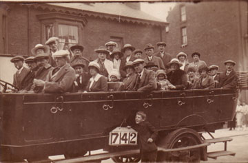 old photo of a Charabanc