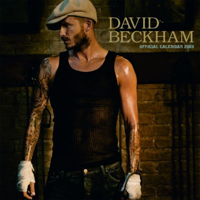 photo of David Beckham calendar