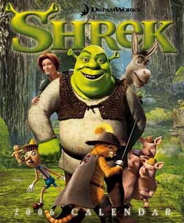 photo of Shrek calendar