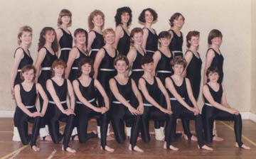 picture of Whitburn School dance class 1986