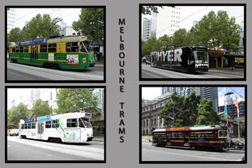 Photograph of Melbourne Trams Postcard