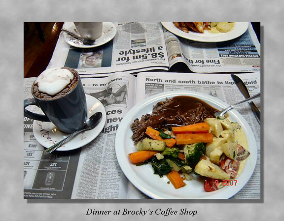 photo of Dinner at Brockys Coffee Shop