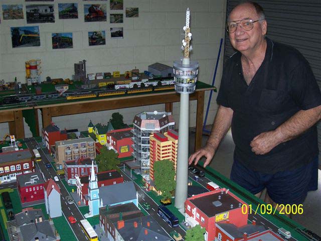 photo of train set up