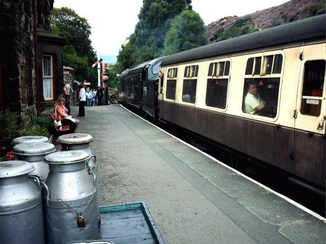 old train in station