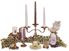 photograph of candle sticks in holders