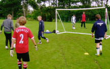 photo of football training