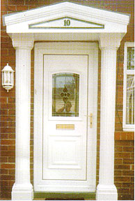 photo of old fashioned door arch