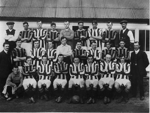 old photograph of south shields football club team 1913 - 1914