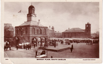 old Photo of South Shields Market Square
