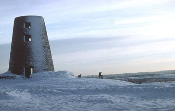 picture of a windmill on cleadon hills
