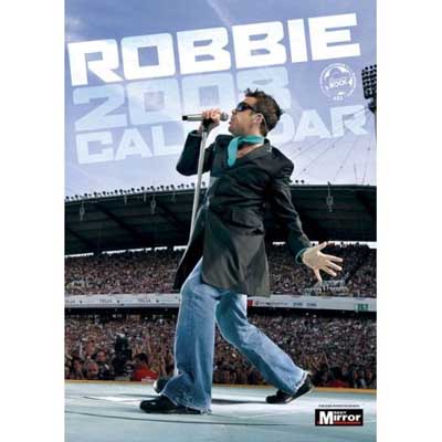 photo of Robbie Williams calendar