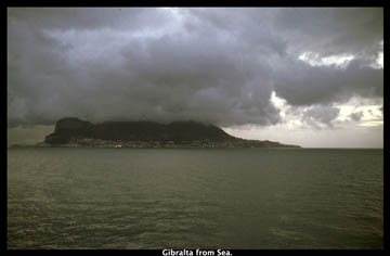 Photo of Gibraltar Rock from the sea